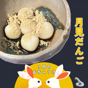 🐇9月おちゃうけ『月見団子』・術前『ローズヒップビネガードリンク』🐇